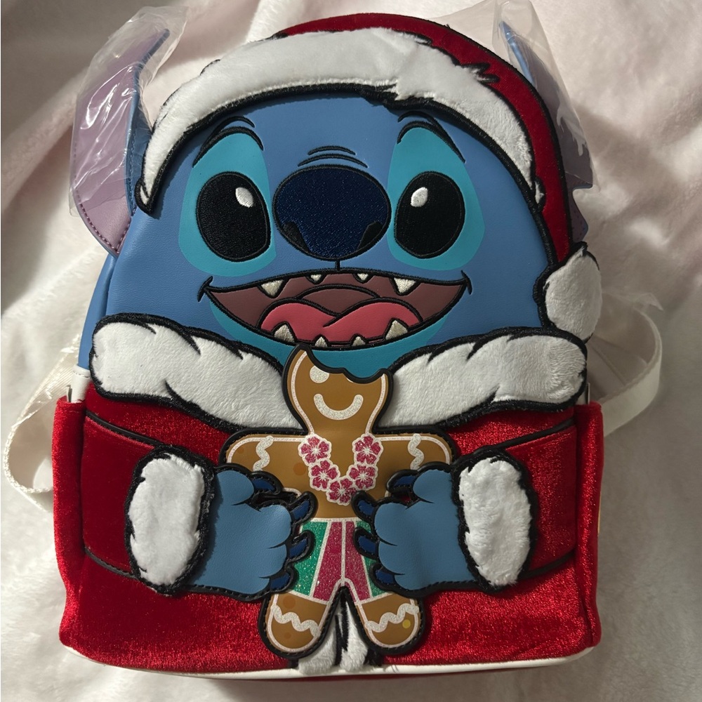 Disney Loungefly Red and White Mini Backpack